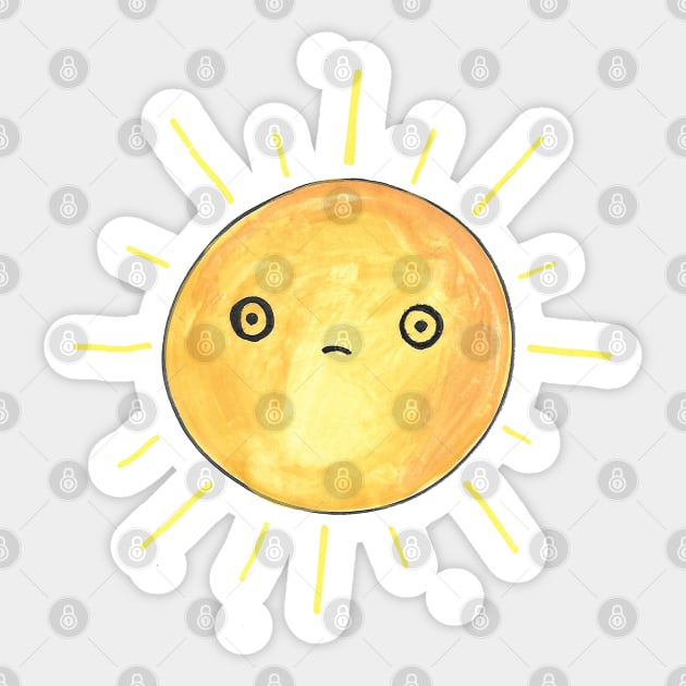 Sad sun Sticker by nloooo